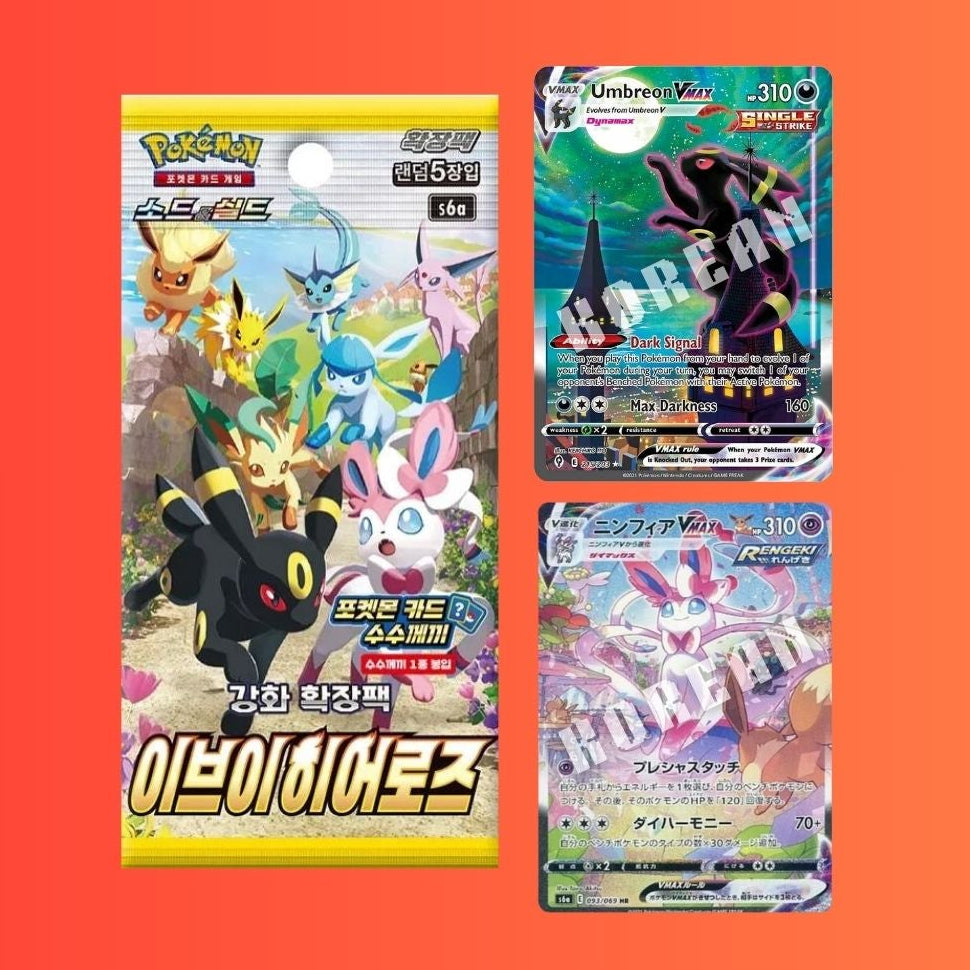 Korean eevee heroes pack